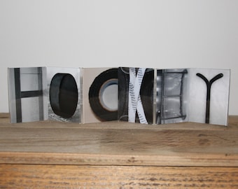 "HOCKEY" Letter Art Frame