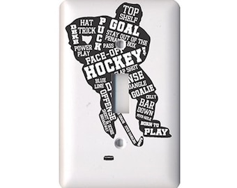 Hockey Player -  Light Switch Cover