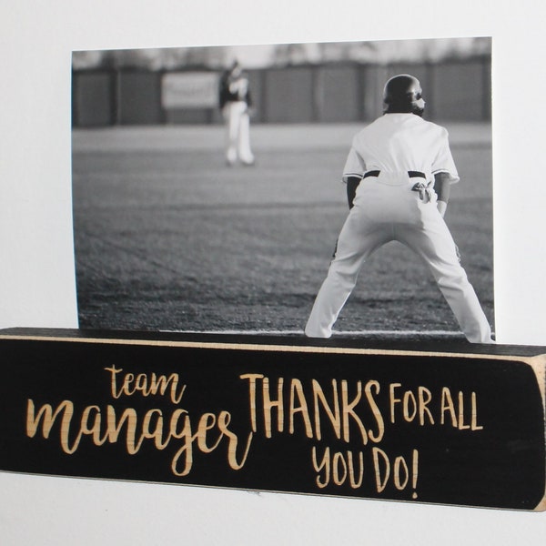 Team Manager Gift,Frame,Photo Display,Gift for Team Manager,Baseball,Soccer,Hockey,Basketball,Lacrosse,Football,Softball,Wrestling,Swimming