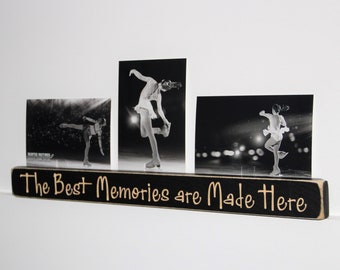 The Best Memories are Made Here  -  Triple Photo Sign