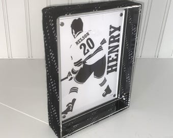 Hockey Laces Custom Name Photo Frame, 5x7