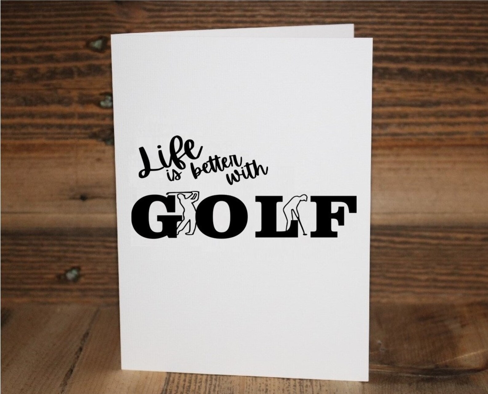 Carte de voeux de golf cadeau de golf carte danniversaire | Etsy