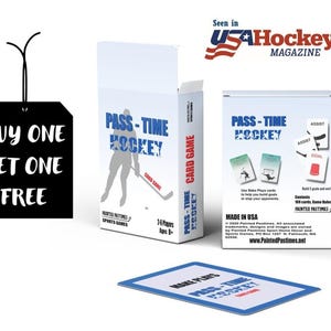 Jeu de cartes de hockey, cadeau d'anniversaire de hockey, cadeau de joueur de hockey, cadeau de famille de hockey, cadeau pour joueur de hockey, maman de hockey, papa de hockey, cadeau d'équipe de hockey