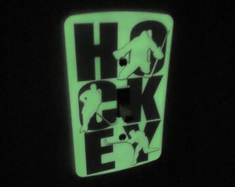 Hockey Player -  Light Switch Cover