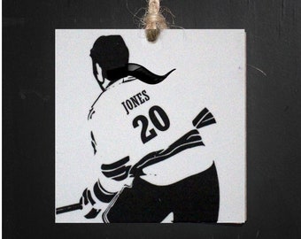 Custom Hockey Name Sign
