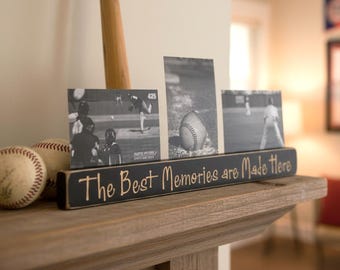Baseball Photo Display: Wood Collage Frame for Any Sport