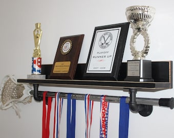 Lacrosse Shelf with Industrial Pipes