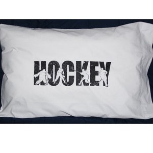 Hockey Goalie Pillowcase,Hockey Goalie Goodie Bags,Swag Bag,Hockey Goalie Room Decor,Hockey Goalie Bedroom,Hockey Goalie Bedding,Goalie Gift "HOCKEY"