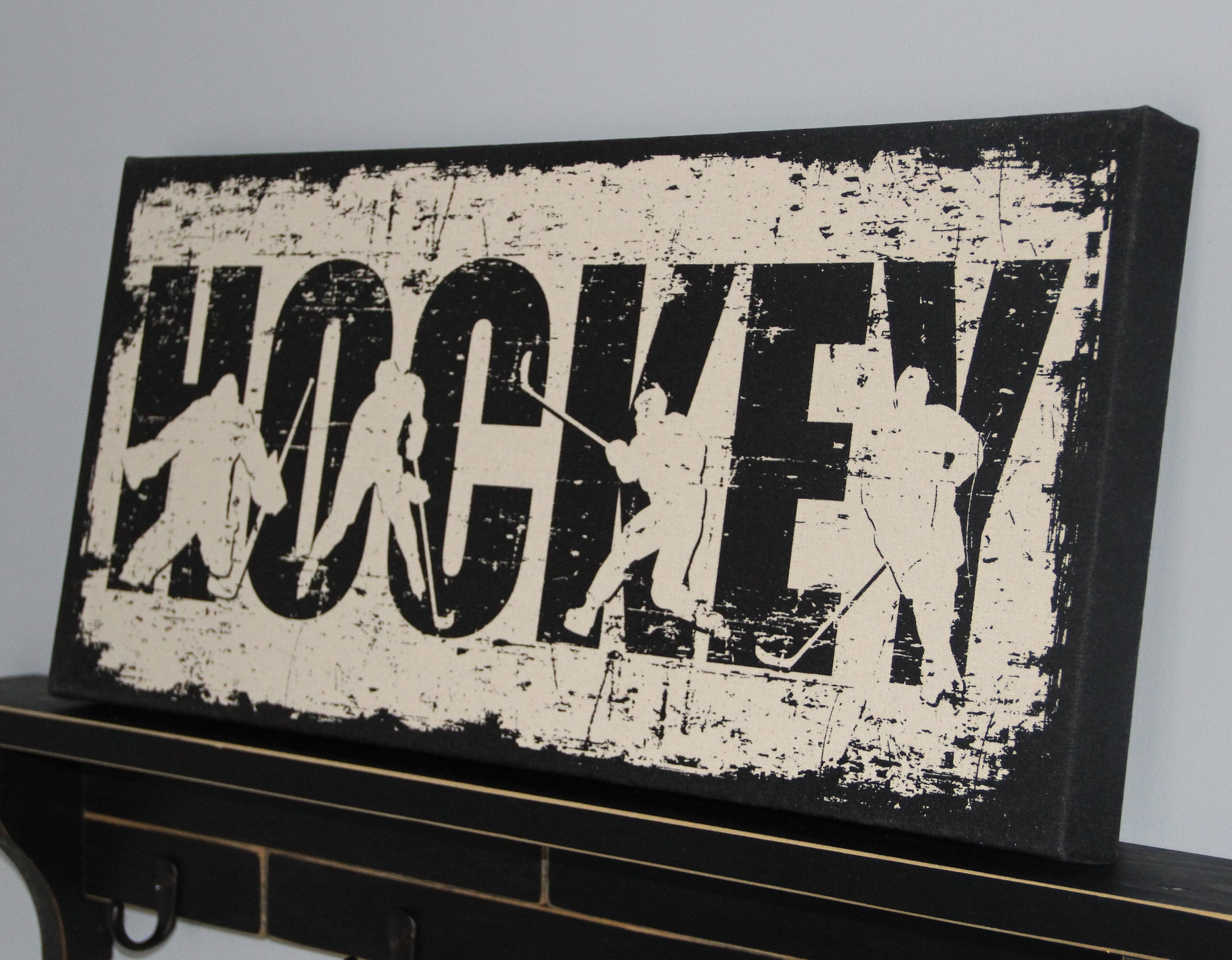 Hockey Wall DecorHockey Gifts for BoysHockey Canvas Etsy