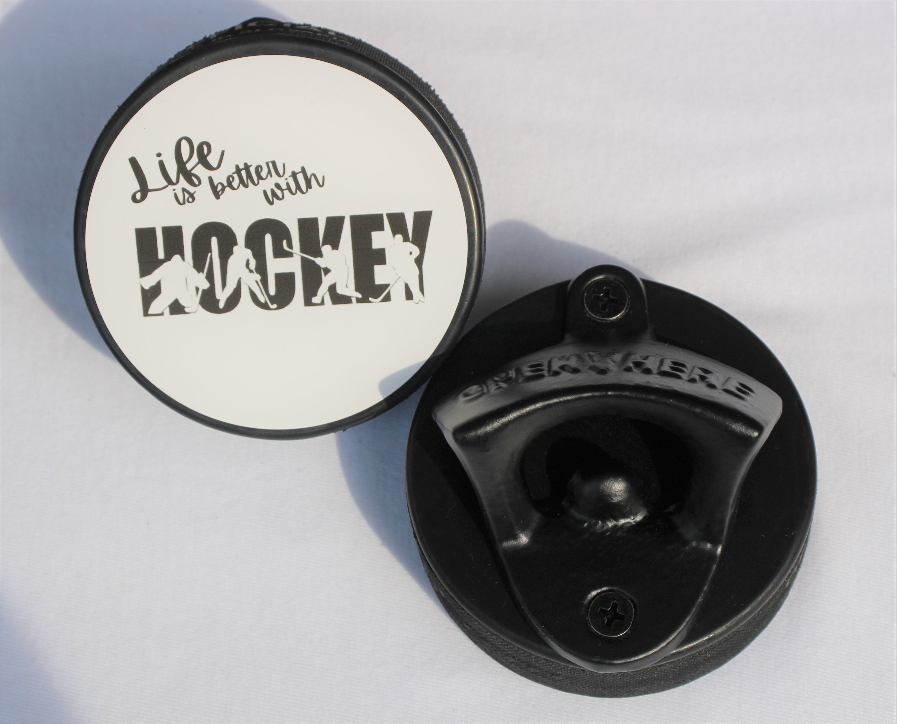 Zo snel als een flits verteren Bevestigen Hockey Puck Fles Opener Hockey Coach Gift Hockey Dad Gift - Etsy België