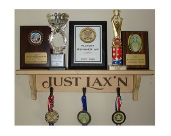 Lacrosse Trophy Shelf