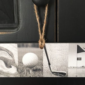 Golf Photo Sign: Man Cave Decor, Golf Lover Gift