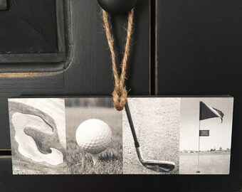 "GOLF" Montage Ornament/Sign