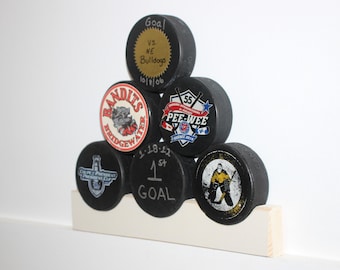 Hockey Stick Puck Display