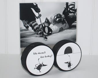 Hockey Puck Photo Display