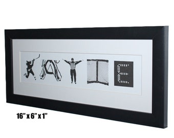 Hockey Letters Custom Name Frame