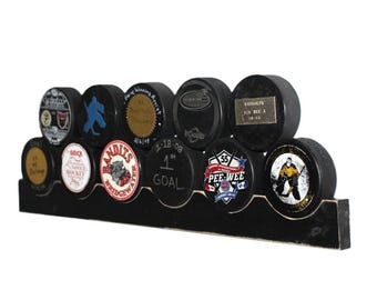 Hockey Puck Display: Hockey Room Decor, Hockey Player or Fan Gift