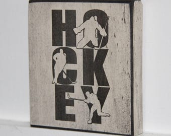 "HOCKEY" -  Sign