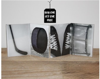 "LOVE"  -  Hockey Letter Art Frame