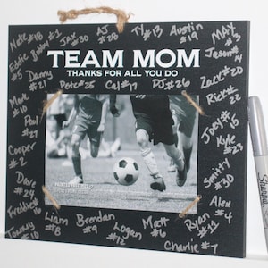 Team Mom Photo Display, Custom, Personalized, Soccer, Baseball, Hockey, Basketball, Football, Volleyball, Team Gift, Hockey Mom, Thank You