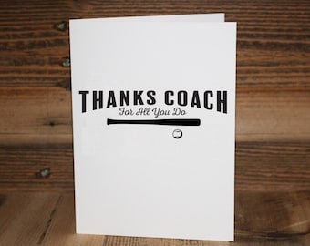 Coach Greeting Card