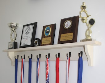 Trophy Shelf with Hooks