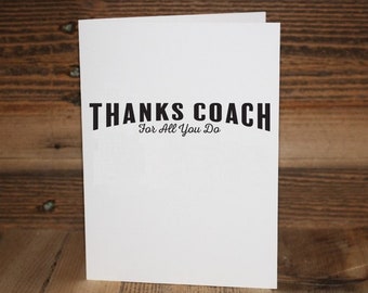 Coach Greeting Card