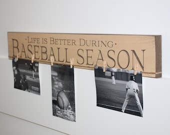 Baseball Photo Sign: Baseball Player, Coach, Fan Gift
