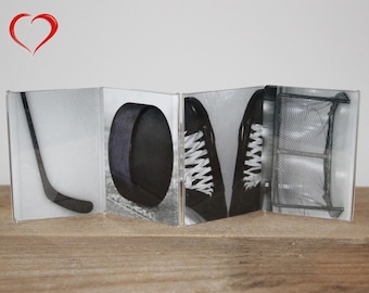 "LOVE"  -  Hockey Letter Art Frame