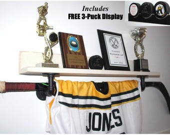 Hockey Shelf with Industrial Pipes