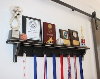 Trophy Shelf w/ Hooks