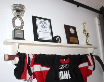 Trophy Shelf with Stick Brackets