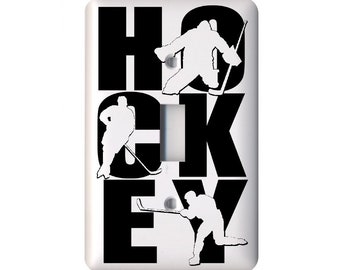 Hockey Player -  Light Switch Cover