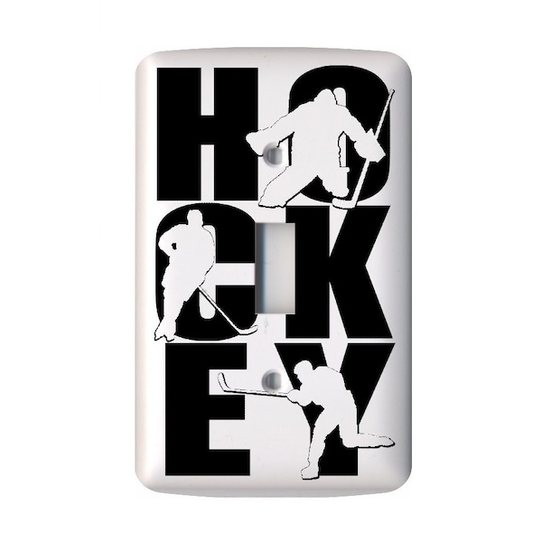 Hockey Light Switch Cover,Hockey Room Decor,Hockey Gift,Hockey Bedroom,Hockey Gifts for Boys,Hockey Wall Decor,Hockey Switchplate Cover