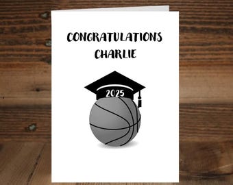 Basketball Graduation Card
