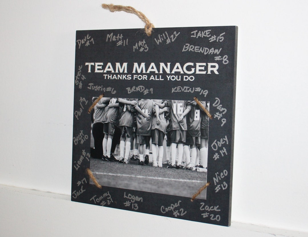 Team Manager Giftsoccer Team Manager Framebest Coach Etsy