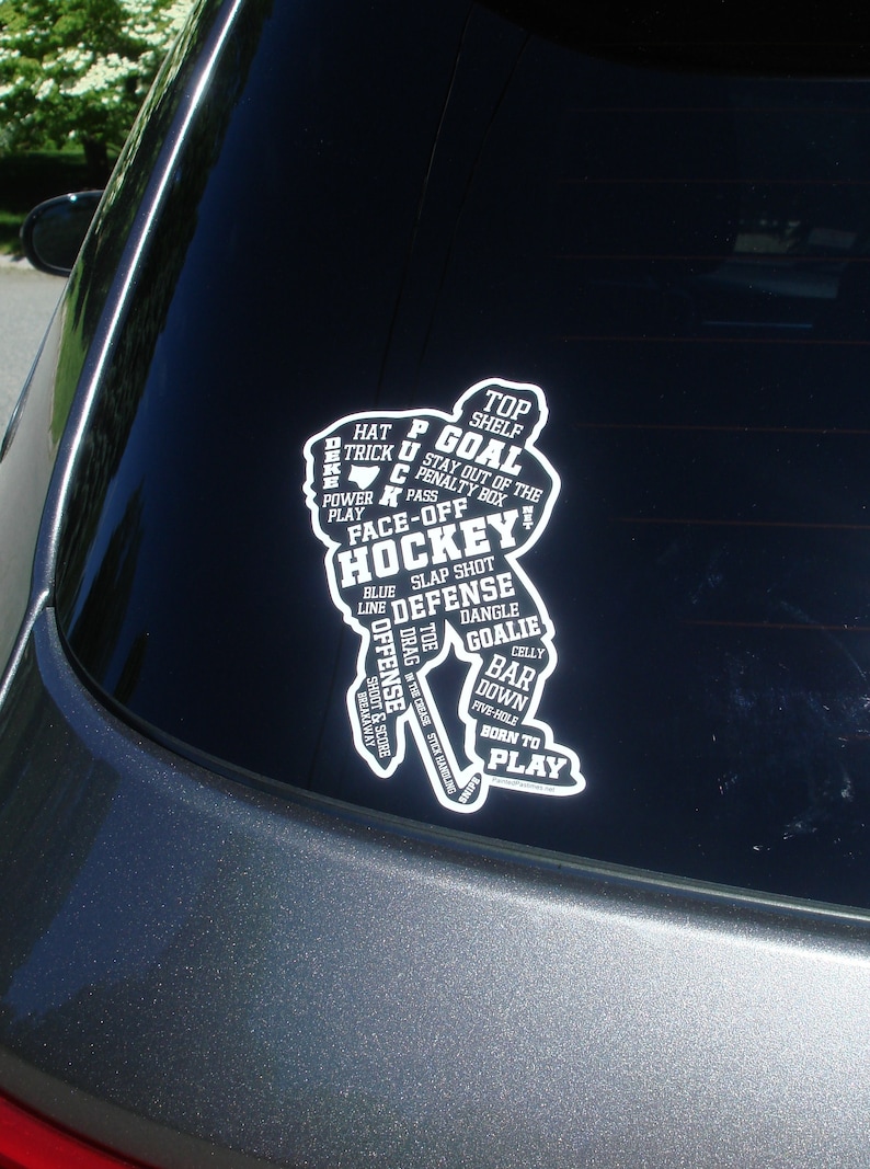 Hockey Goalie Decal,Hockey Goalie Gift Ideas,Hockey Goalie Mom Gift,Hockey Gifts for Goalie Mom,Hockey Goalie Car Decal,Hockey Car Decals