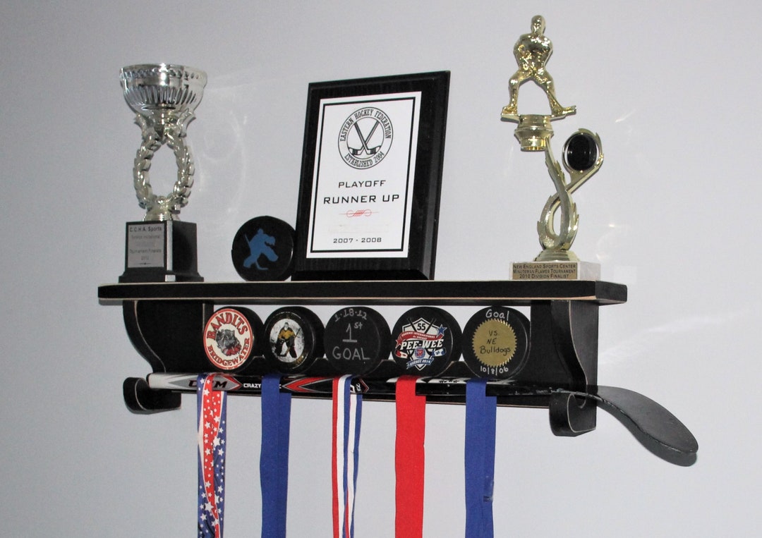 Hockey Puck Display Shelf,hockey Decor,hockey Gift,hockey Wall Decor