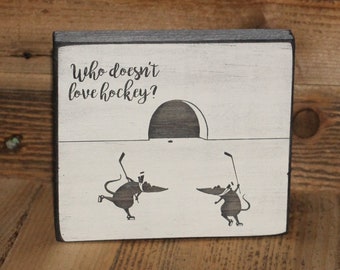 Mice Playing Hockey