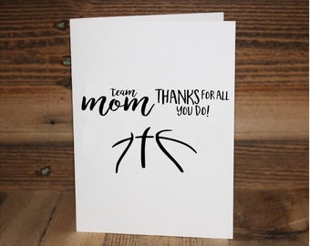 Team Mom Greeting Card
