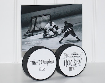 Hockey Puck Photo Display