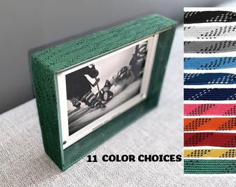 Hockey Laces Custom Name Photo Frame, 4x6, Coach, Player, Team Gift