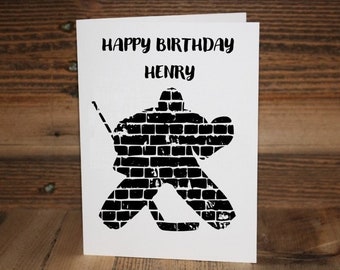 Hockey Goalie Greeting Card