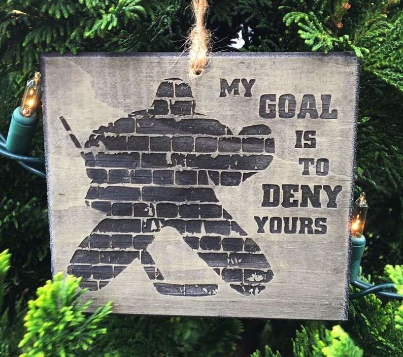 Hockey Goalie Gift Idea,Hockey Goalie Room Decor,Hockey Goalie Mom,Hockey Gifts,Hockey Goalie Bedroom,Gifts for Hockey Goalie,Hockey Room GOALIE Ornament