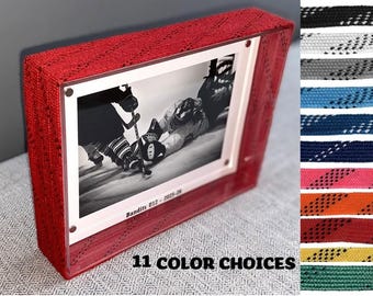 Hockey Laces Custom Photo Frame, 4x6, Coach, Player, Team Gift