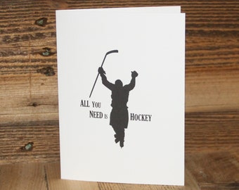 Hockey Greeting Card