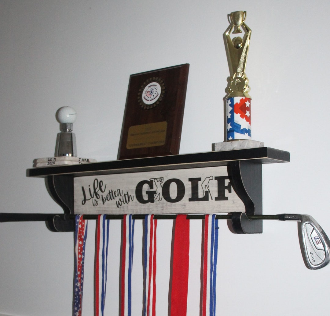 Golf Shelf,golf Gift,golf Wall Decor,golf Room Decor,golf Christmas