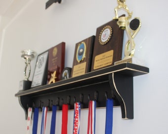 Trophy Shelf with Hooks