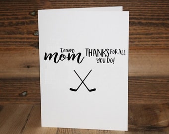 Team Mom Greeting Card