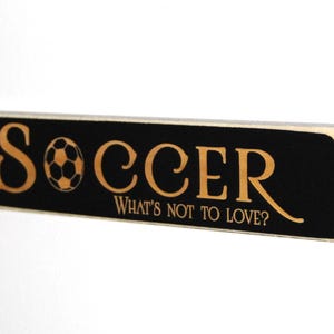 Laser Cut Wood Soccer Sign: Gift for Player, Coach, or Team Mom